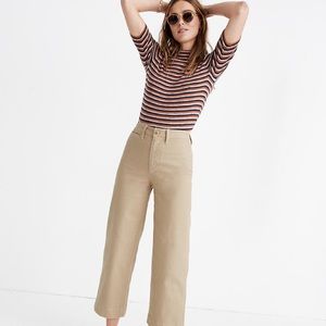 Madewell Slim Emmett Wide-leg Crop Pants